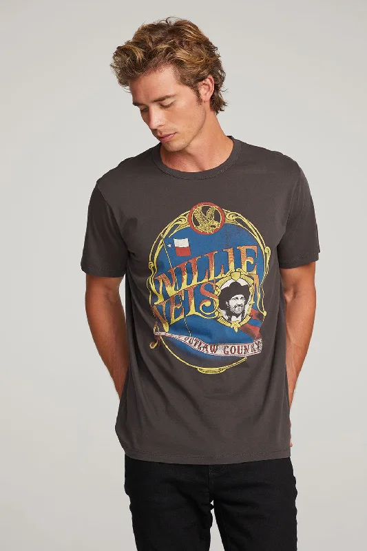 Willie Nelson Outlaw Country Mens Tee