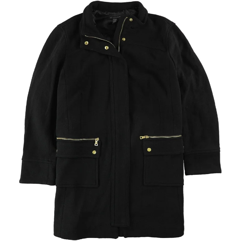 I-N-C Womens Collared Coat