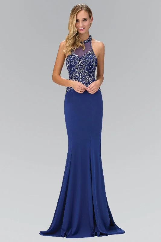 Prom Long Halter Neck Evening Dress