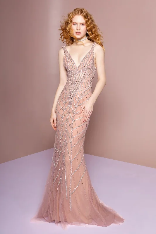 Long Prom Trumpet Dress Evening Gown